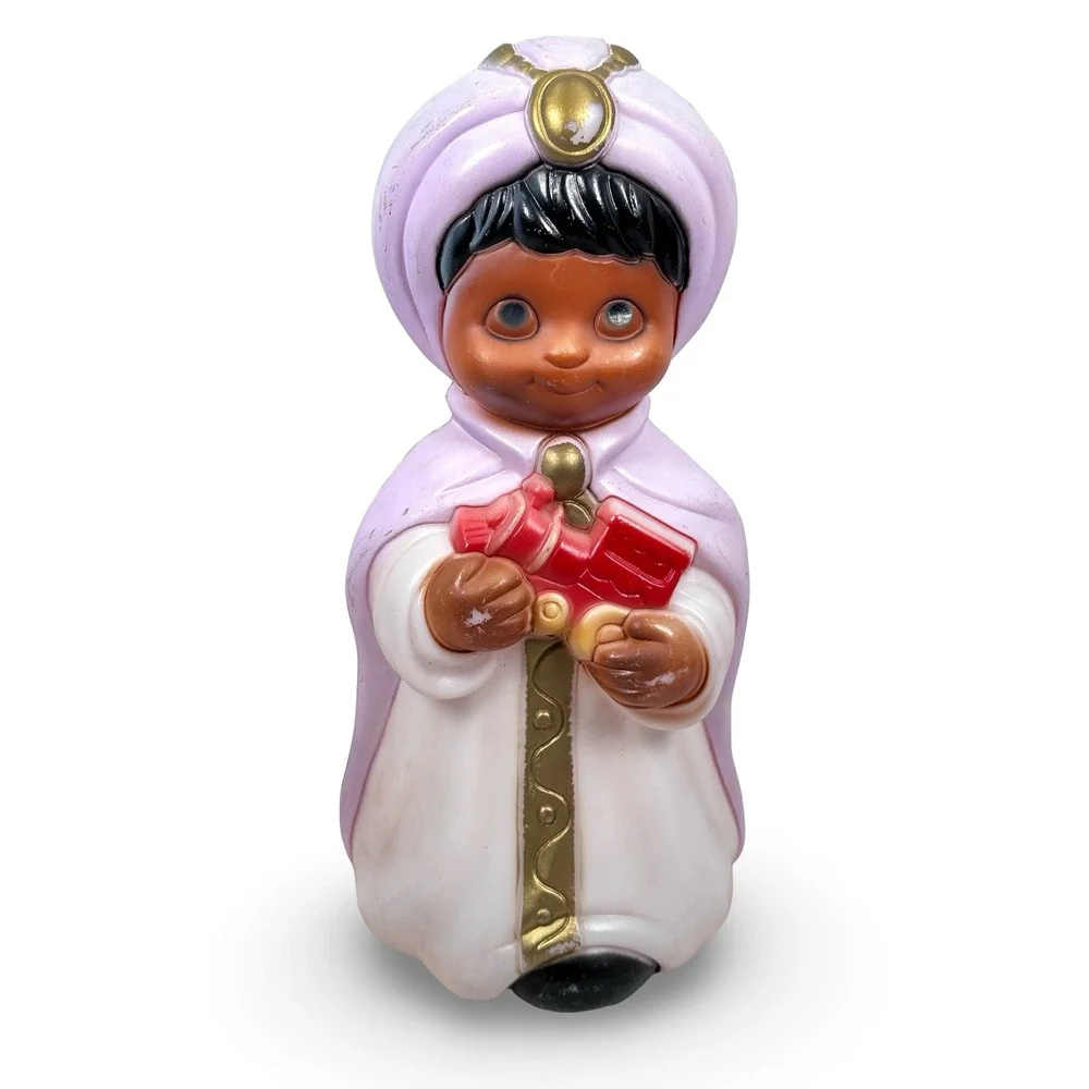 Vintage Empire Industries 1996 Blow Mold Child Nativity Wise Man Figure Lighted‎
